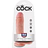 Dildo KING COCK 8 med sugekopp og realistisk følelse