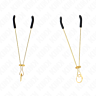 Pinzas Pezones KINK - THIN NIPPLE CLAMPS GOLD 7 CM