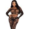 Crop Top og Strømpebukser Leg Avenue 89373
