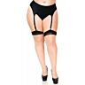 Strømper Leg Avenue Plus Lycra Sheer med bakseam