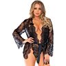 Lingeri Set Leg Avenue Teddy og Bata Floral