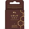 Kondom LELO HEX Respect XL 3-pakk med større diameter