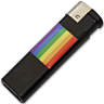 Lighter PRIDE med LGBT-flagget