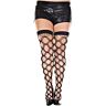XXL Fishnet Strømper Uten Merke med Forsterket Tå