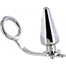BDSM Anal Plug METAL HARD med stålringsystem