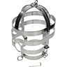 BDSM Maske METAL HARD med Stål Halsbånd