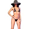 Micro bikini Chilirose CR 4840 med glitrende detaljer