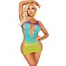 Sexy kjole LEG AVENUE Seamless Mini Dress med åpninger