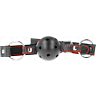 Ballgag KINK HOLLOW HARD BLACK MODEL 2 for kontroll