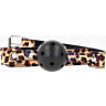 Gag KINK COLLAR & GAG Leopard 4.5 cm