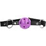 Gag KINK COLLAR & GAG Hollow Hard Purple Ball