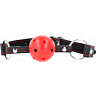 Gag KINK COLLAR & GAG Hollow Hard Red Ball 65 x 2.5 CM