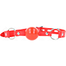 Gag KINK COLLAR & GAG 4 CM med rød lås