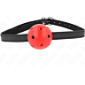 Gag KINK COLLAR & GAG Simplicity Red Pustende