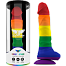 Dildo MYTHOLOGY Corey Pride L med sterk sugebase
