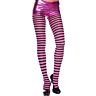 Strømpebukser Music Legs Fuchsia med svarte striper