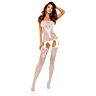 Bodystocking PASSION WOMAN BS121 med garter-effekt