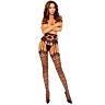 PASSION S031 svarte nettingstrømper i one size