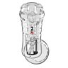 Masturbator PDX ELITE Viewtube Plus med gjennomsiktig design