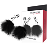 Pezonklipp DARKNESS SENSATIONS med pompomer