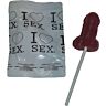 Søtsaker Diablo Picante Penis Lollipop med Jordbær og Kirsebær