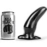 Anal Plug ALL BLACK 13 CM med kurvet form