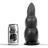 BDSM Anal Plug ALL BLACK 23 CM med økende tykkelse