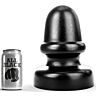 BDSM Anal Plug ALL BLACK 23 cm med solid base