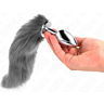 Anal Plug KINK PLEASURE PLUGS Size L med syntetisk hale