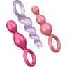 SATISFYER Anal Plugg Sett 3 Stk Tri-Farge