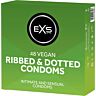 Kondom Exs Ribbed & Dotted 48s med ekstra følsomhet