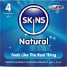 Kondom SKINS Natural 4-Pack med ekstra glid