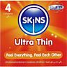 Kondom SKINS Ultra Thin 4-Pack med ekstra smøring