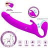 Dobbelt penis PRETTY LOVE ZANINI strapless med 10 vibrasjonsmoduser