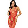 Bodystocking Leg Avenue med hjerter og stropper