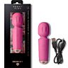 Vibrerer ROCKS-OFF MINI RECHARGEABLE WAND med 16 funksjoner