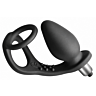 ROCKS-OFF RO-ZEN prostatavibrator med dobbel ring, onyxsvart