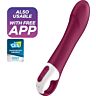Vibrator SATISFYER Big Heat med varme og Bluetooth