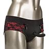 Crotchless Panties med Dildo fra CALEXOTICS L/XL