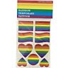 Tatoveringer PRIDE med LGBT-flagget for festligheter