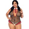 Teddy Leg Avenue Schoolgirl Crotchless Plus Size