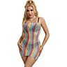 Sexy kjole SUBBLIME RAINBOW OFF SHOULDER