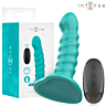 Vibrador INTENSE BUFFY med fjernkontroll og spiraldesign
