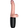 Vibrator KING COCK PLUS Triple Threat med oppvarming