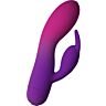 Rabbit vibrator ROCKS-OFF GLO-GIRL med dobbel motor