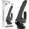 Vibrator BASECOCK Realistisk Svart med Fjernkontroll 20 cm