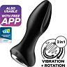 BDSM Anal Plug SATISFYER ROTATOR PLUG 2+ VIBRERENDE PLUG