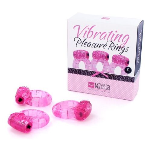 Loverspremium - 3 stk rosa nytelsesringer