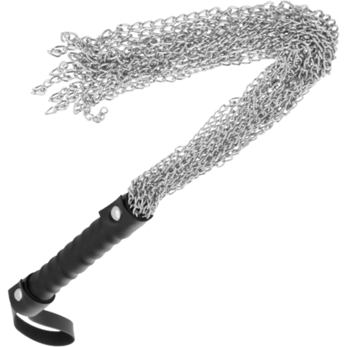 BDSM Pisk DARKNESS - Elegant metall med komfortabelt grep