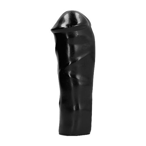 Dildo ALL BLACK 20 CM - Realistisk og vanntett